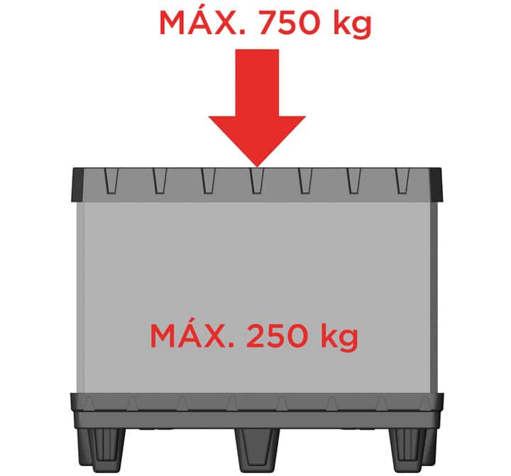 BOX TP CONTENEDOR 800x600 6 pies carga máxima